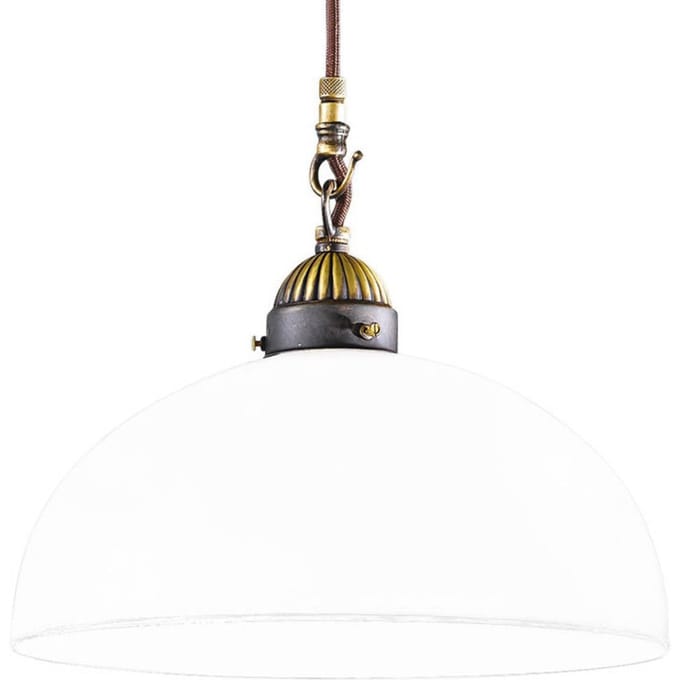 austrolux Hanglamp Nonna Bianco Ø 30 cm 1-lamp rond