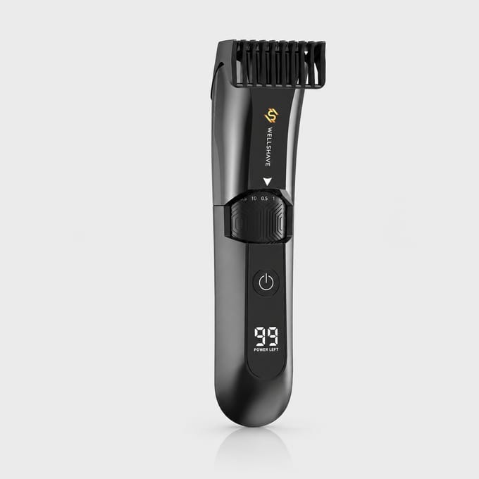 Wellshave Baardtrimmer Dial Master - Baardtrimmer Mannen - Trimmer voor Baard & Lichaam - Beard Trimmer - Snor trimmer - IPX7 Waterdicht - LED-display