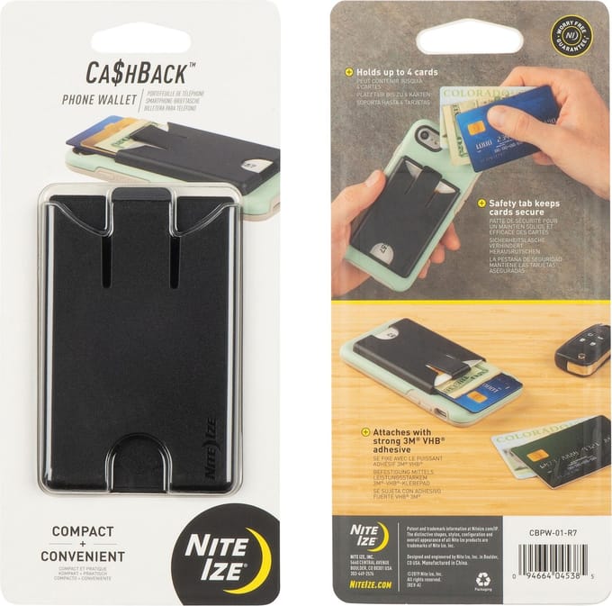 Nite Ize CashBack telefoon portefeuille Zwart