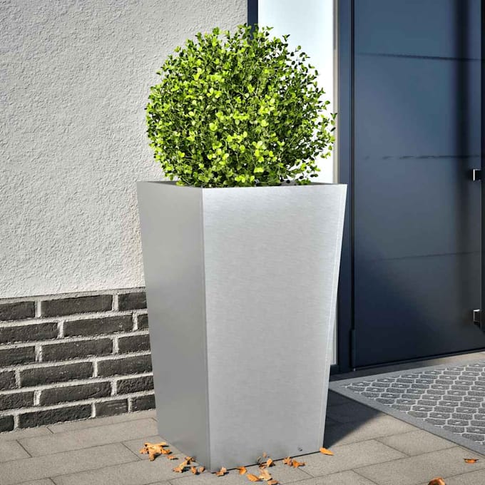 vidaXL - Plantenbak - 45x45x75 - cm - gegalvaniseerd - staal