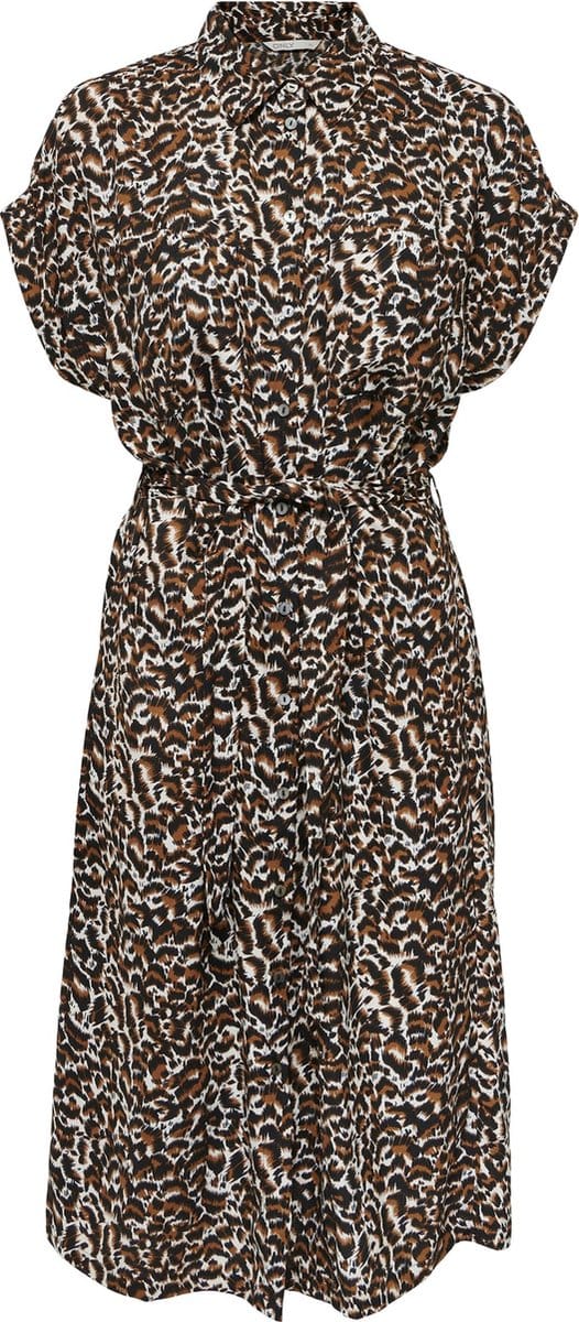 ONLY - ONLJANET S/S SHIRT DRESS CS PTM - Dames - Maxi jurken