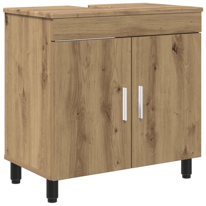 vidaXL - Badkamer - vaniteitsunit - Artisanaal - eiken - 60 - x - 35 - x - 60 - cm