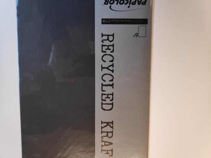 Papicolor Recycled Papier A4 220 gsm 6 Sheets Zwart