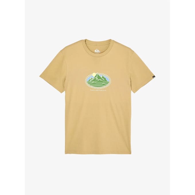 Quiksilver Evo Mountain Lov T-shirt Met Korte Mouwen Geel M Man