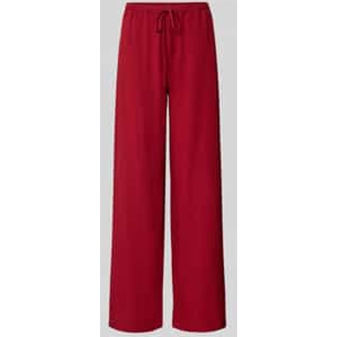 Stoffen broek van viscosemix met tunnelkoord model 'Daria'