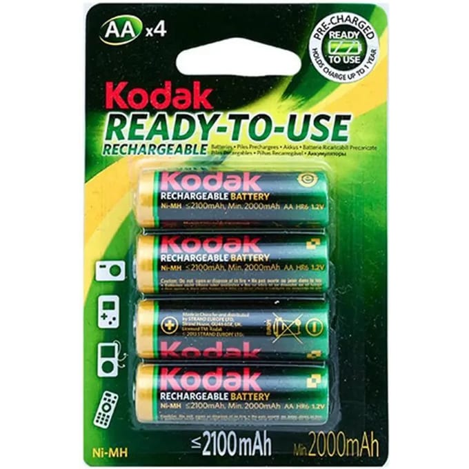 Oplaadbare batterijen Kodak Lr06 AA (x4)