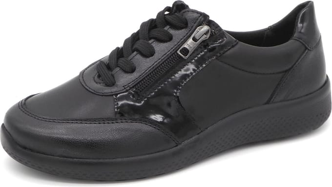 Sens Dames Sneaker - 1421-11611.012 Zwart - Wijdte K - Maat 37