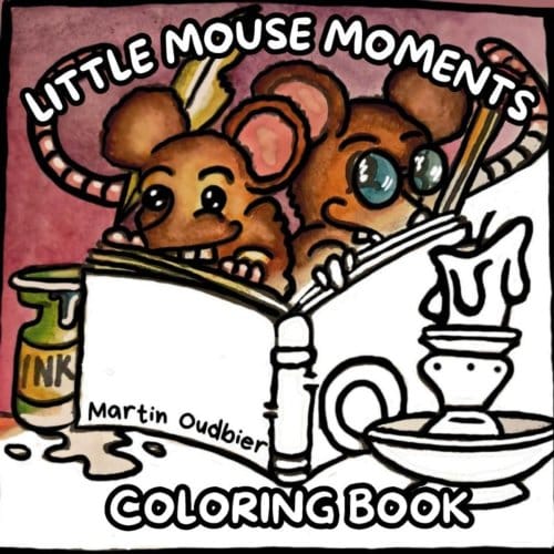Little Mouse Moments Coloring Book - Martin Oudbier
