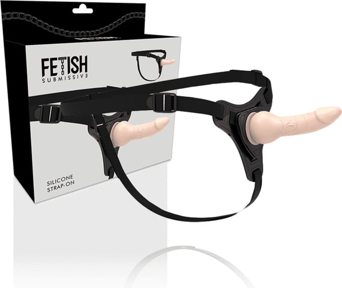 FETISH SUBMISSIVE HARNESS | Fetish Submissive Silicone Strap-on Flesh 16cm Realistic