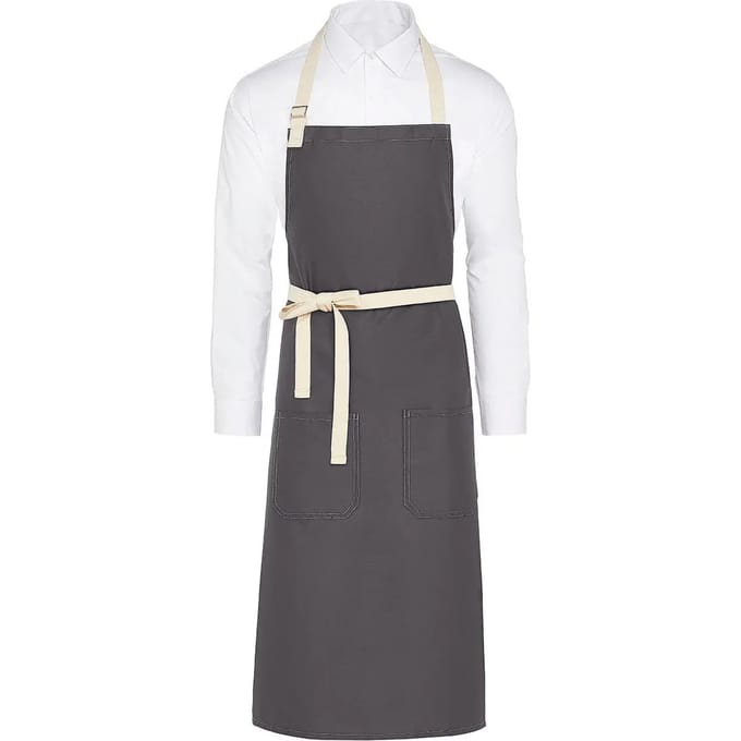Contrasterend verzorgschort met pocket SG Accessories Bistro Santorini