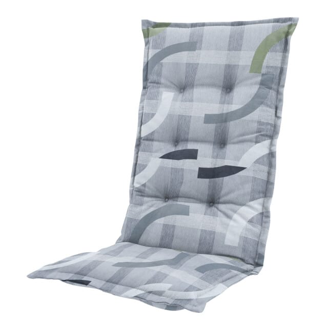 Madison - Tuinstoelkussen Hoge Rug Tess sage - Ca. 123x50 cm - Set van 4