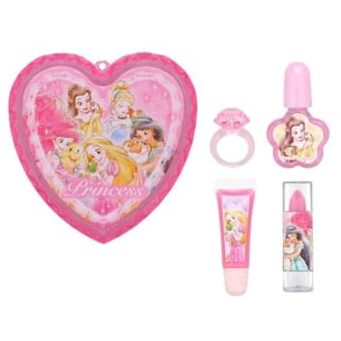 SHOBIDO - Disney Princess Heart Case Cosmetic Set 5 pcs