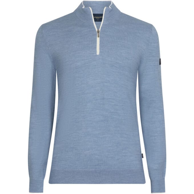 Cavallaro Fontanio Half Zip Pullover Pullovers Lichtblauw 118261014