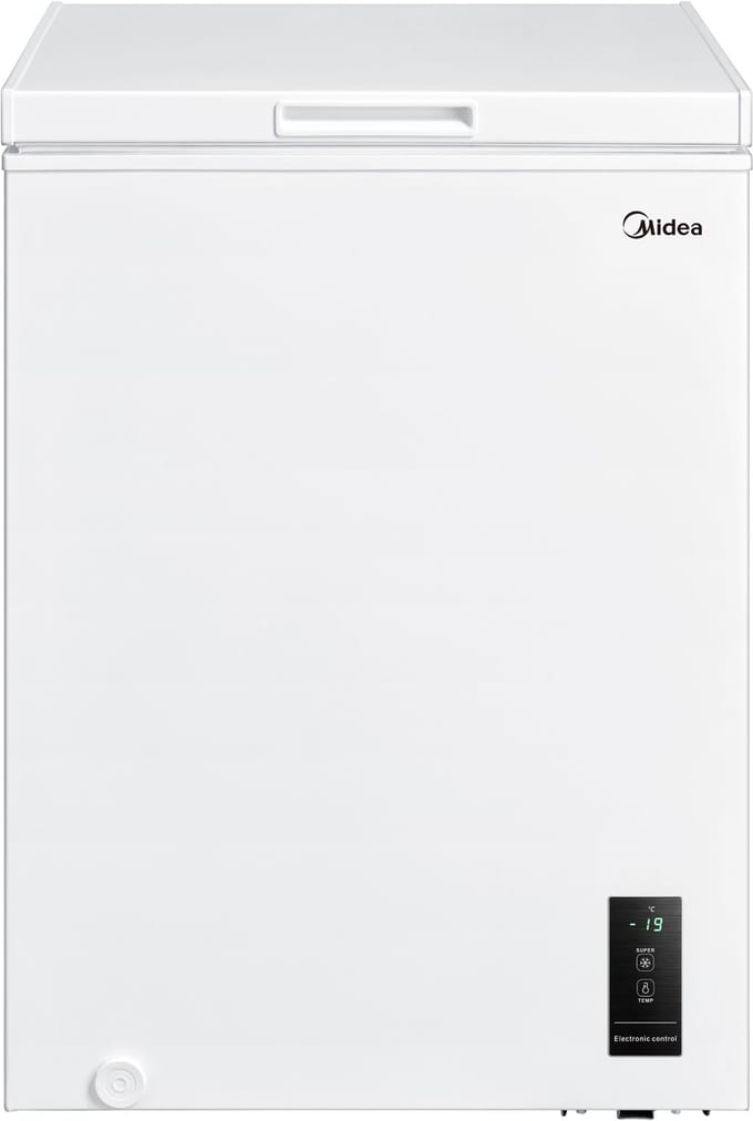 Midea MDRC152FEE01 - Vrieskist - Wit - Vrijstaand - E label - 38 dB - 99 l - 169 kWh/jaar - Compact - Bovenlader