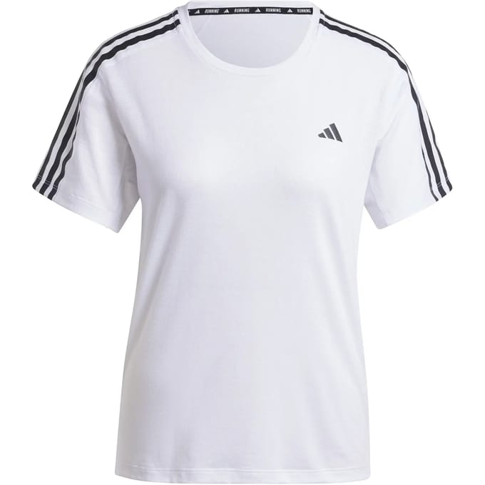 adidas Own The Run 3S Hardloopshirt Dames-Wit