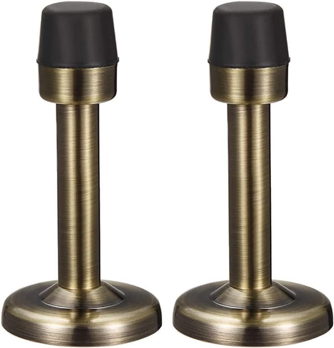 Deurstopper - Deurstops - Schade Voorkomen - Roestvrij Zinklegering - 78 mm - Brons