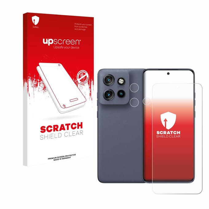 upscreen - Screenprotector voor Motorola Edge 60 Neo (Voor+Camera) - Folie Beschermfolie transparant