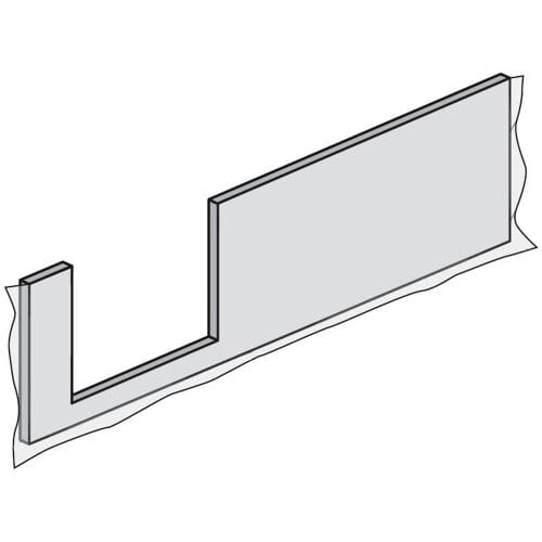 HSK front apron for Dobla shower tray 160 cm entry left 540162