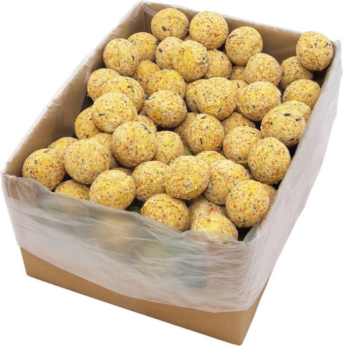 Mezenbollen - vetbollen - vogelvoer zonder net - 200 Stuks