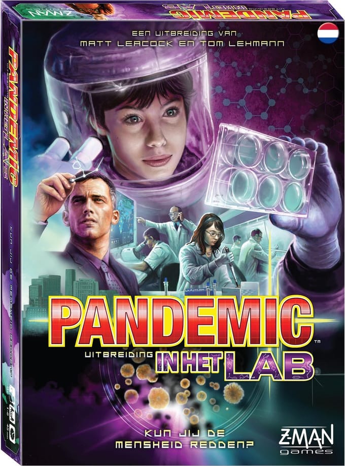 Z-Man Games Pandemic In Het Lab - Uitbreiding bordspel