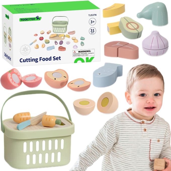Tooky speelgoed houten voedselgroenten fruitset - UNI