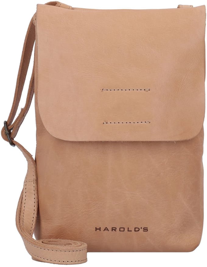 Harold's Submarine Schoudertas Leer 15 cm - Jongens - caramel