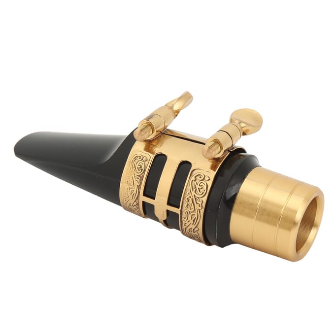 Altsaxofoon Mondstuk Kit met Kap Bindsel Metaal Messing Saxofoon Accessoires voor Professionals beige