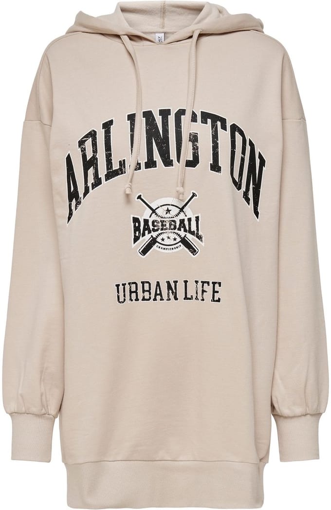 ONLDREAMER LIFE ATHL OVERSIZE TUNIC - Pumice Stone