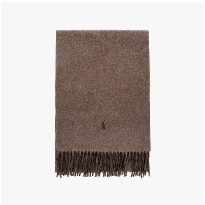 Polo Ralph Lauren Wc0601 225 Écharpe à franges double face avec poney WC0601-225 black