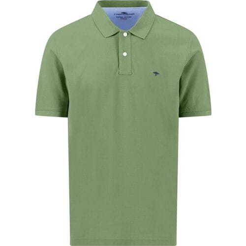 Fynch-Hatton Polo Uni Color Supima Cotton Avocado / male