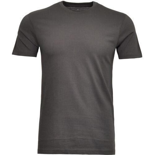 Ragman T-Shirt Uni Round Neck Single Jersey Leisteen / male