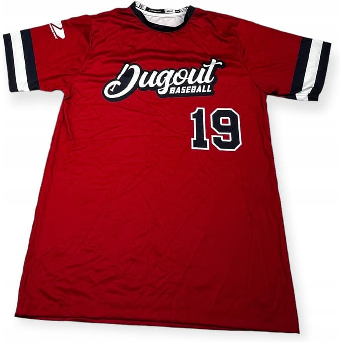 Bluzka męska na krótki rękaw CHAMPRO DUGOUT BASEBALL 19 M red