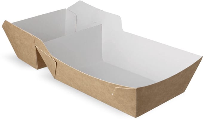 Snackbak Kraft A9+1/A22 | 120x70x35mm 50 stuks