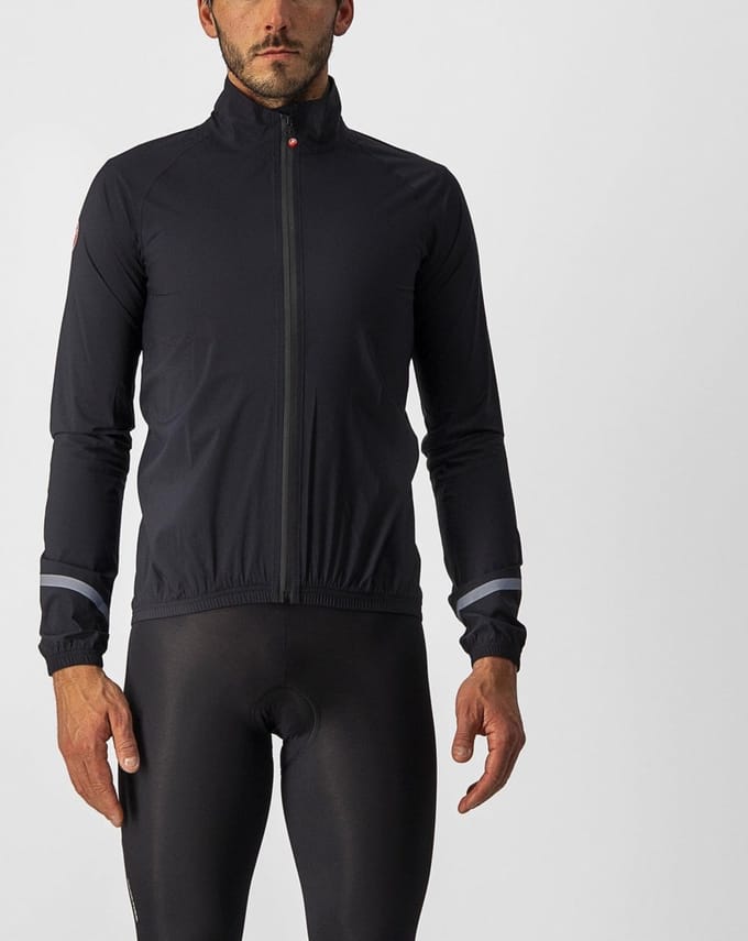 Castelli EMERGENCY 2 RAIN fietsjas Light Black - Mannen - maat 3XL