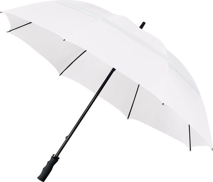 Falcone® Eco Golfparaplu - Automaat - Ø 120 cm - Wit