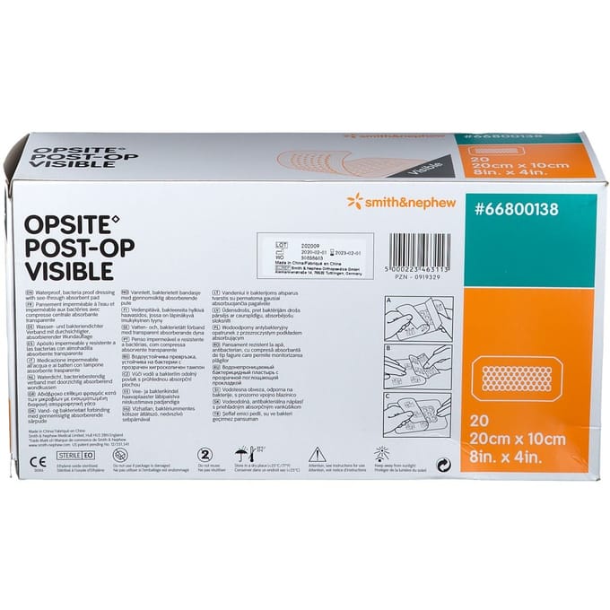 Opsite Post OP Visible 10cm x 20cm 20 Pleister