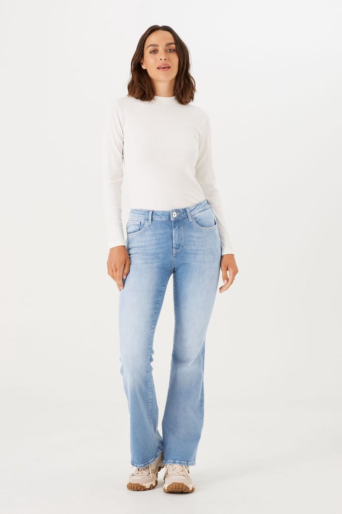 GARCIA Celia Flare Dames Flared Fit Jeans Blauw