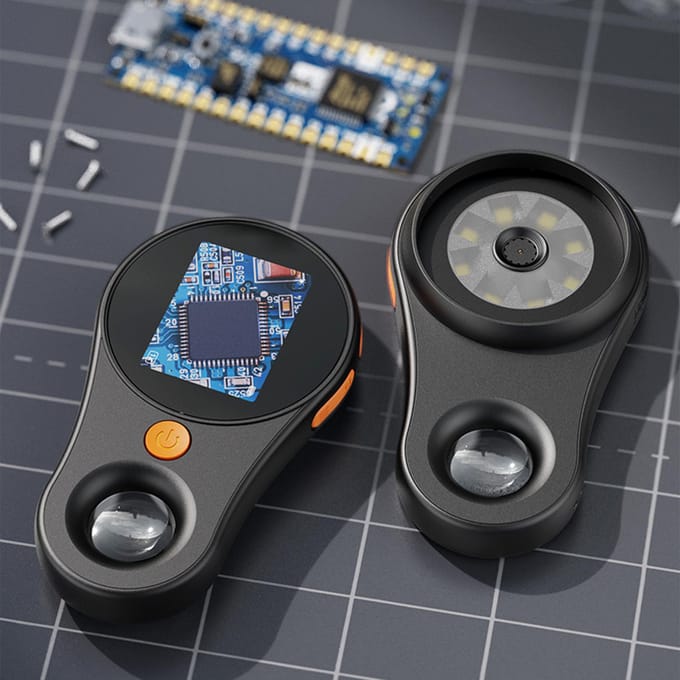 Microscoop met Vergrootglas Hoge Definitie Educatief Elektronisch Vergrootglas Draagbaar Zakformaat