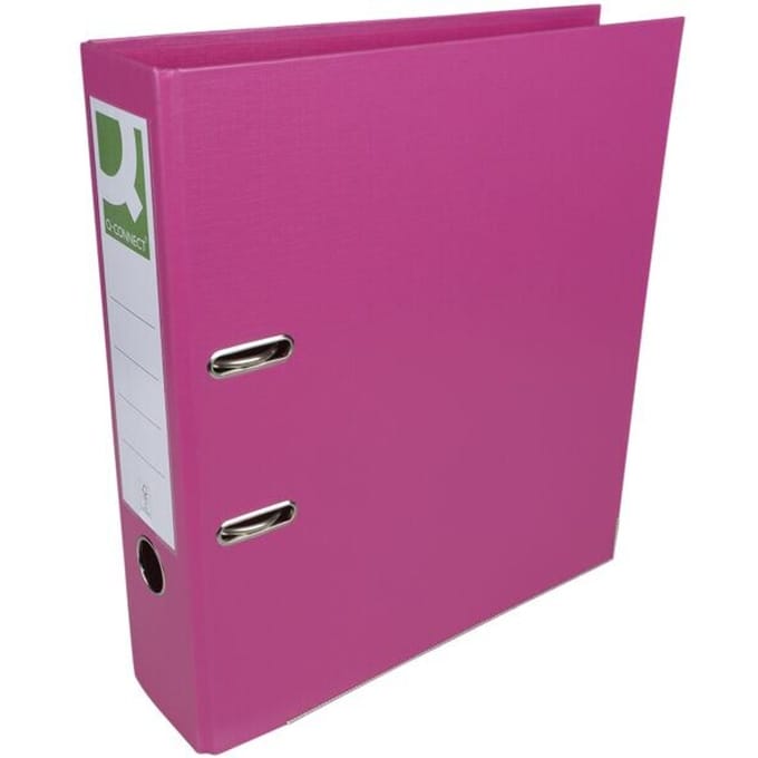 Q-CONNECT ordner, voor ft A4, volledig uit PP, rug van 8 cm, roze