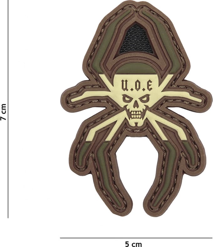 101 Inc Embleem 3D Pvc Spaanse Spin Multi  13095