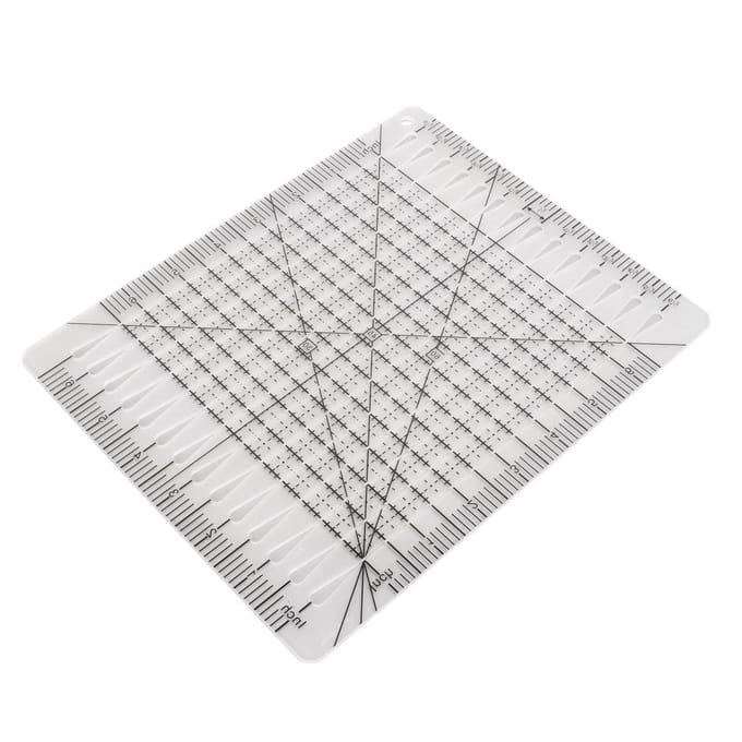 Quiltliniaal Transparant Acryl Nauwkeurige Schaal Zwarte Rasterlijn Multifunctionele Snijliniaal voor white