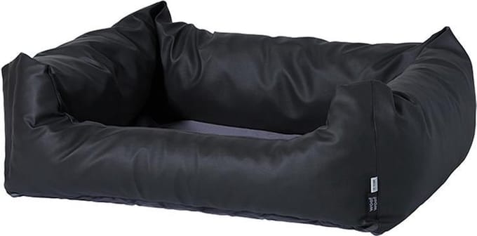 Madison Hondenmand Skai leather grey outdoor