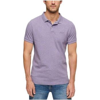 Superdry Vint Destroy Korte Mouw Poloshirt Paars S Man