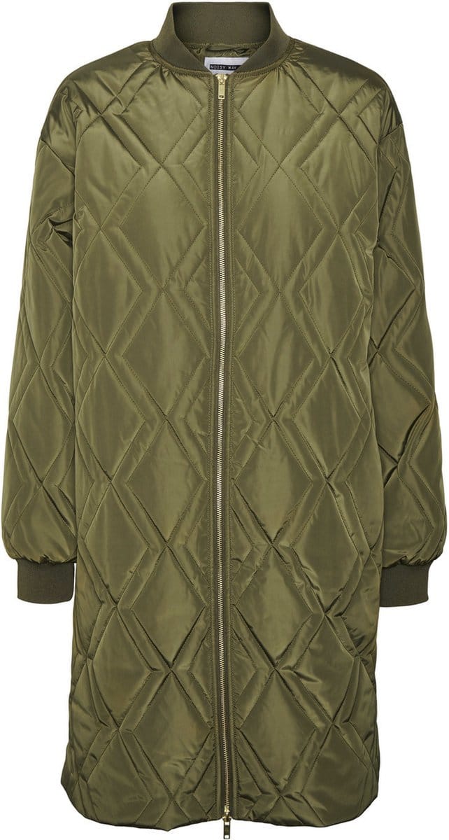 NOISY MAY NMZIGGY LS LONG QUILT JACKET DD Dames Jas - Maat S