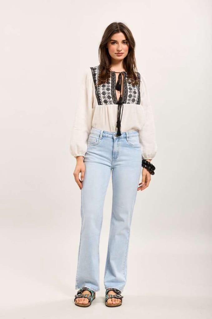 Toxik3 - middelhoge taille straight fit jeans