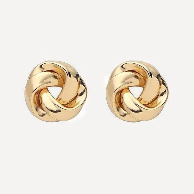 Margot Bardot Marinte Gold Large- Statement oorbellen goud