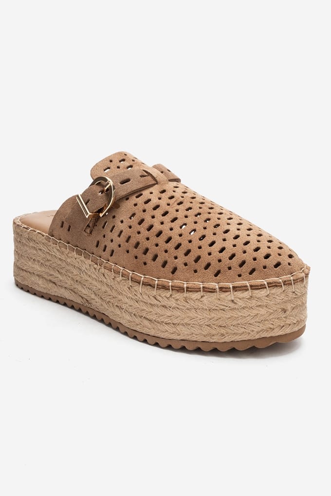 Louis Leren Plateau Sandaal