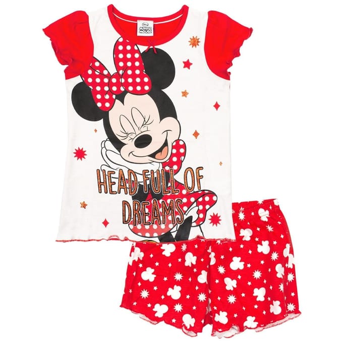 Minnie Mouse meisjeshoofd vol dromen korte pyjamaset 2-3 Years