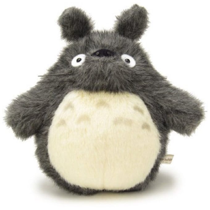 Totoro donker grijs knuffel (medium) - 27cm