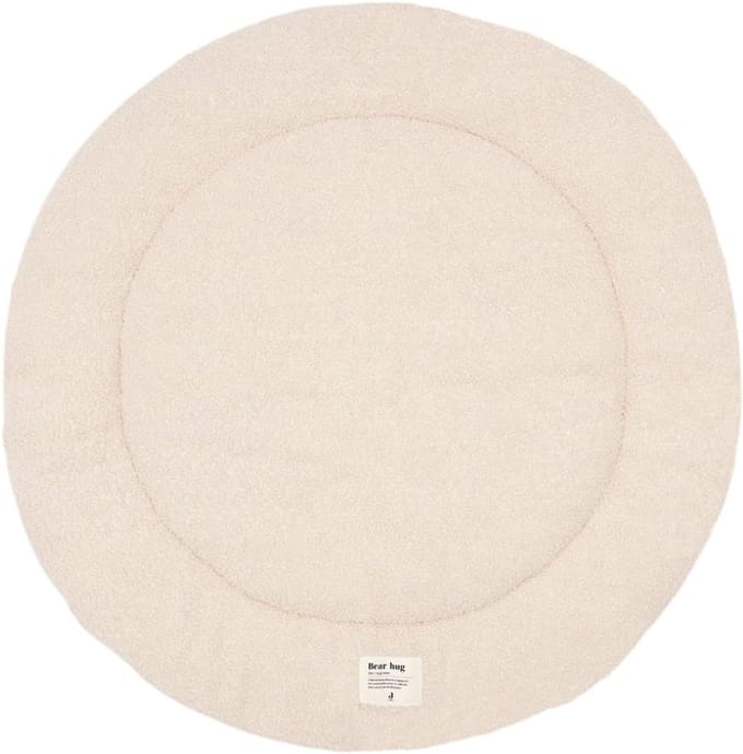 Rond Speelkleed voor Baby's - Boucle, Naturel - Ø 95 cm - Crème
